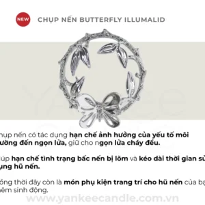 Chụp nến trang trí - Butterfly Illumalid